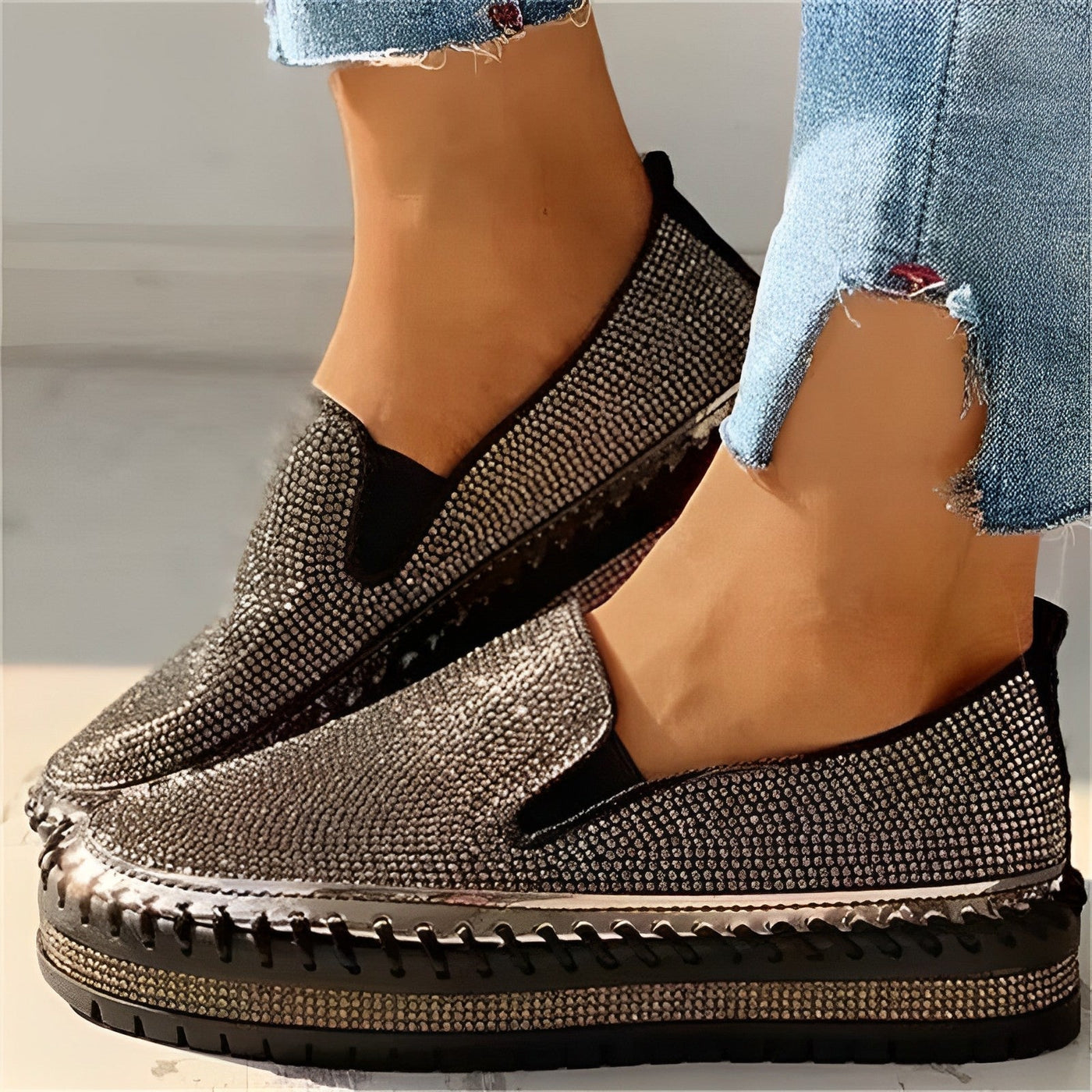 Candy Gem - Funkelnde Diamant-Loafer
