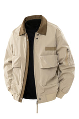 Übergangsjacke Herren Utility mit Taschen in Khaki