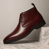 Chukka Boot Herren Schlanke Passform in Weinrot