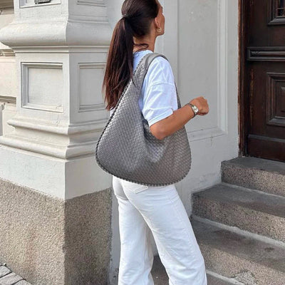 Aranka Gewebte Geräumige Design Schultertasche – Die Must-Have Tasche des Jahres