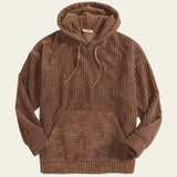 Cord Kapuzenjacke Herren in Braun