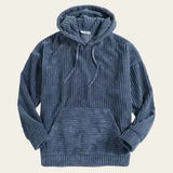 Cord Kapuzenjacke Herren in Blau