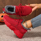 Rugaile - Winter Warmer Gefütterter Orthopädischer Sneaker in Rot