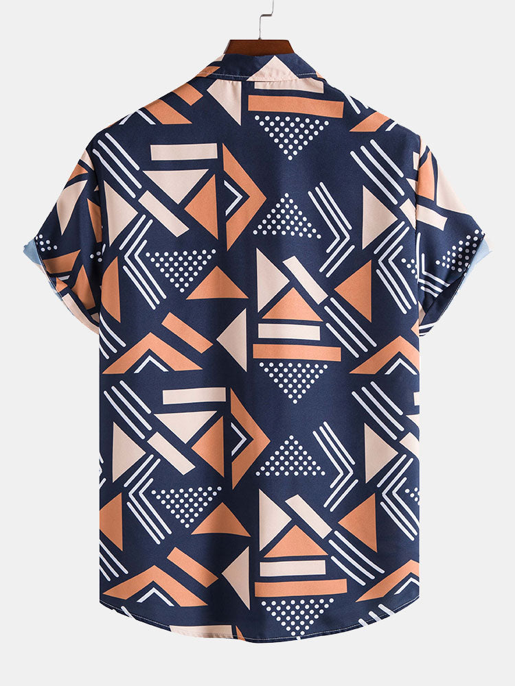 Shirt mit geometrischem Druck