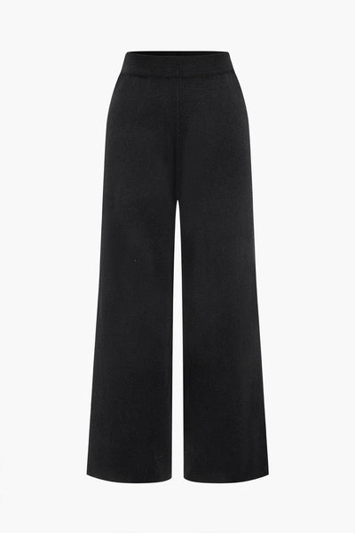 Liliana | Elegantes Zweiteiler-Set mit Strickjacke & Wide-Leg-Hose