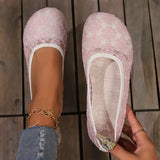 Jessamine | Atmungsaktive Mesh Spitze Vintage-Ballettflaschen in Rosa