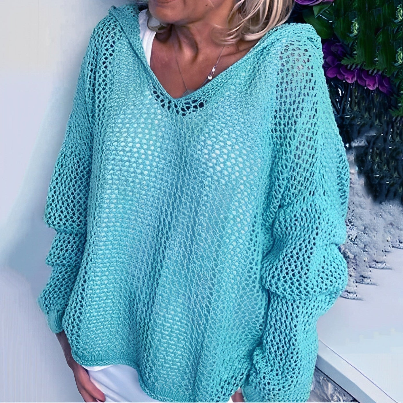 Melissa - bequemer Kapuzenpullover aus Strick