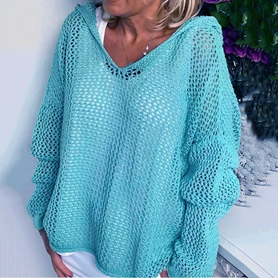 Melissa - bequemer Kapuzenpullover aus Strick