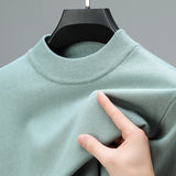 Sian | Kaschmir-Sweater mit geripptem Saum in Grün