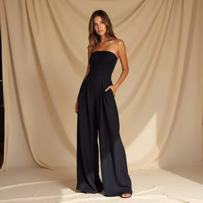 Damen Overall mit weitem Bein