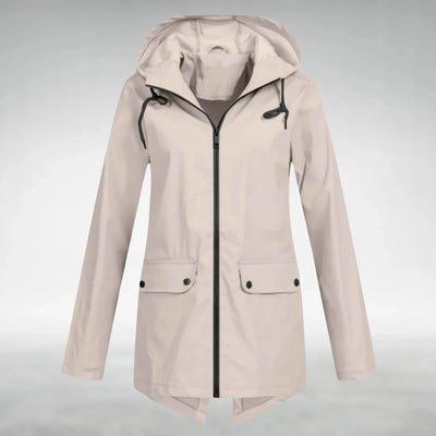 Damen Regenjacke mit verstellbarer Kapuze