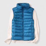Luisa | Damen Steppweste leichte ärmellose Puffer Vest Women Übergangsjacke in Himmelblau