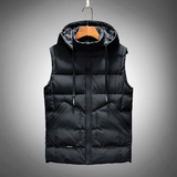 Matteus - Fleece Weste in Schwarz