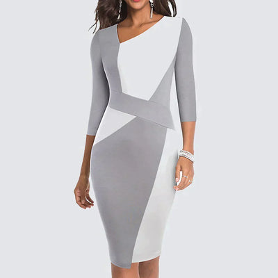 Marika - Patchwork-Bleistiftkleid