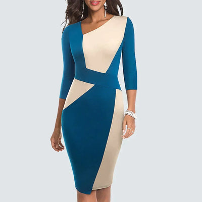 Marika - Patchwork-Bleistiftkleid