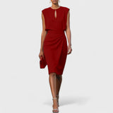 Kathy- Elegantes Damen Etuikleid in Rot