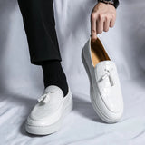 Herren Vintage Leicht Loafer | Slip-On in Weiß
