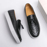 Herren Vintage Leicht Loafer | Slip-On in Schwarz