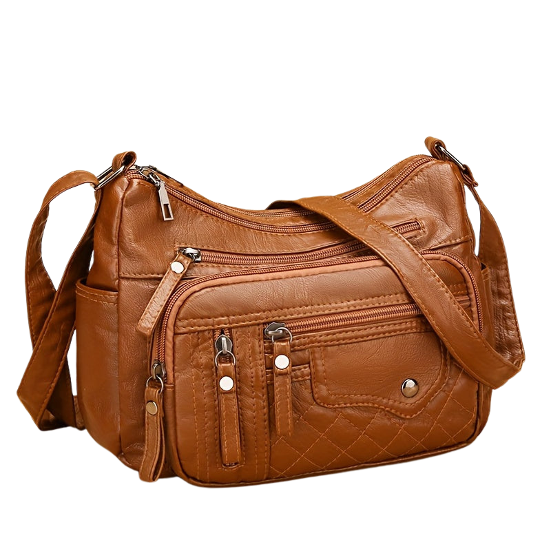Vera | Multi-Zipper Umhängetasche