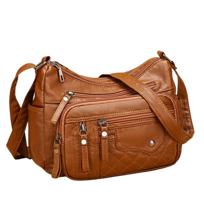 Vera | Multi-Zipper Umhängetasche