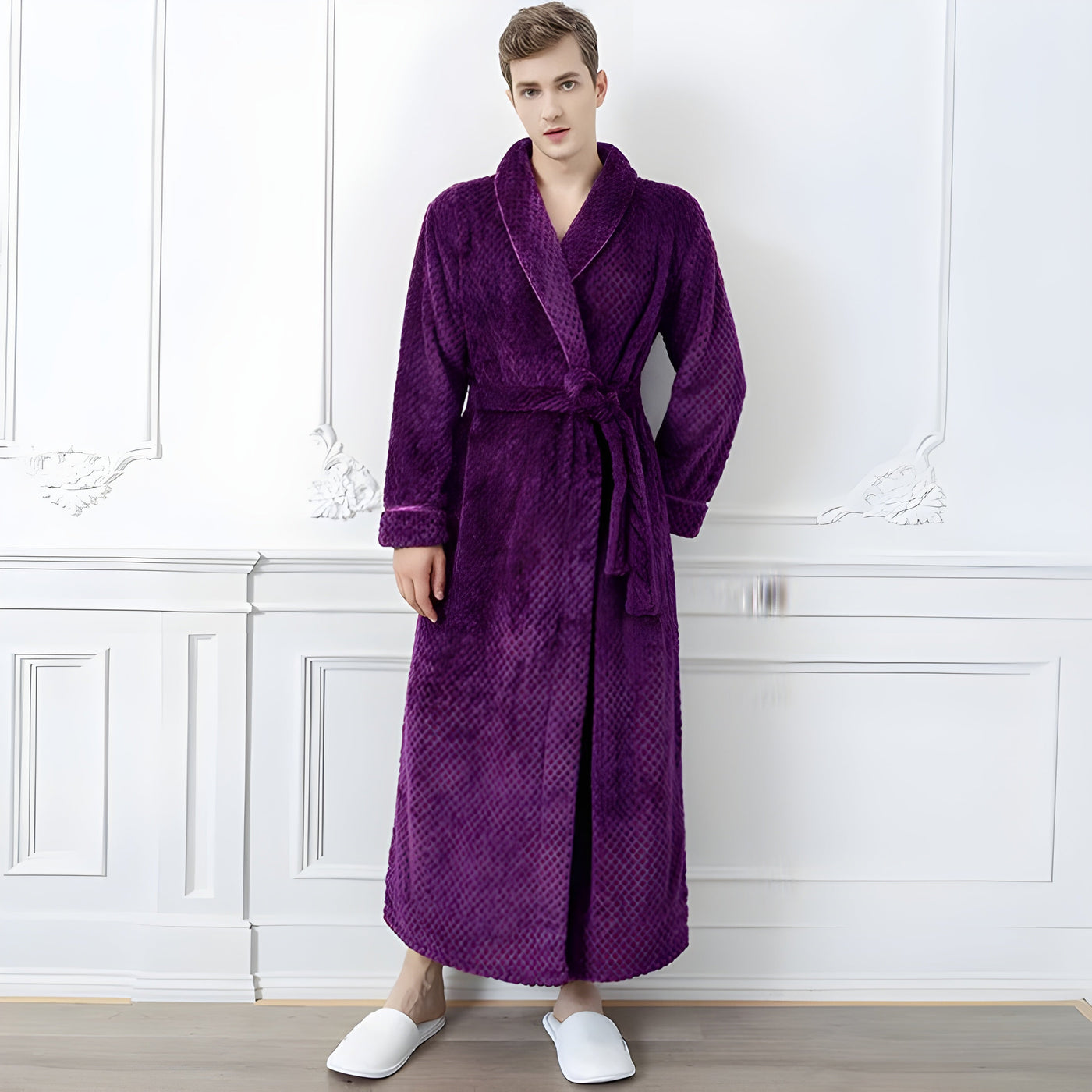 WarmEmbrace Robe – Luxuriöser Langer Thermischer Bademantel