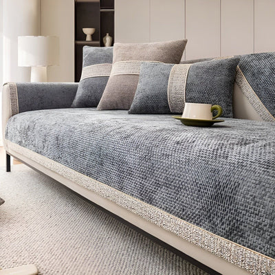 LuxeWrap Sofabezug - Moderner Anti-Kratz Sofabezug aus Leinen