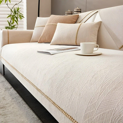 LuxeWrap Sofabezug - Moderner Anti-Kratz Sofabezug aus Leinen