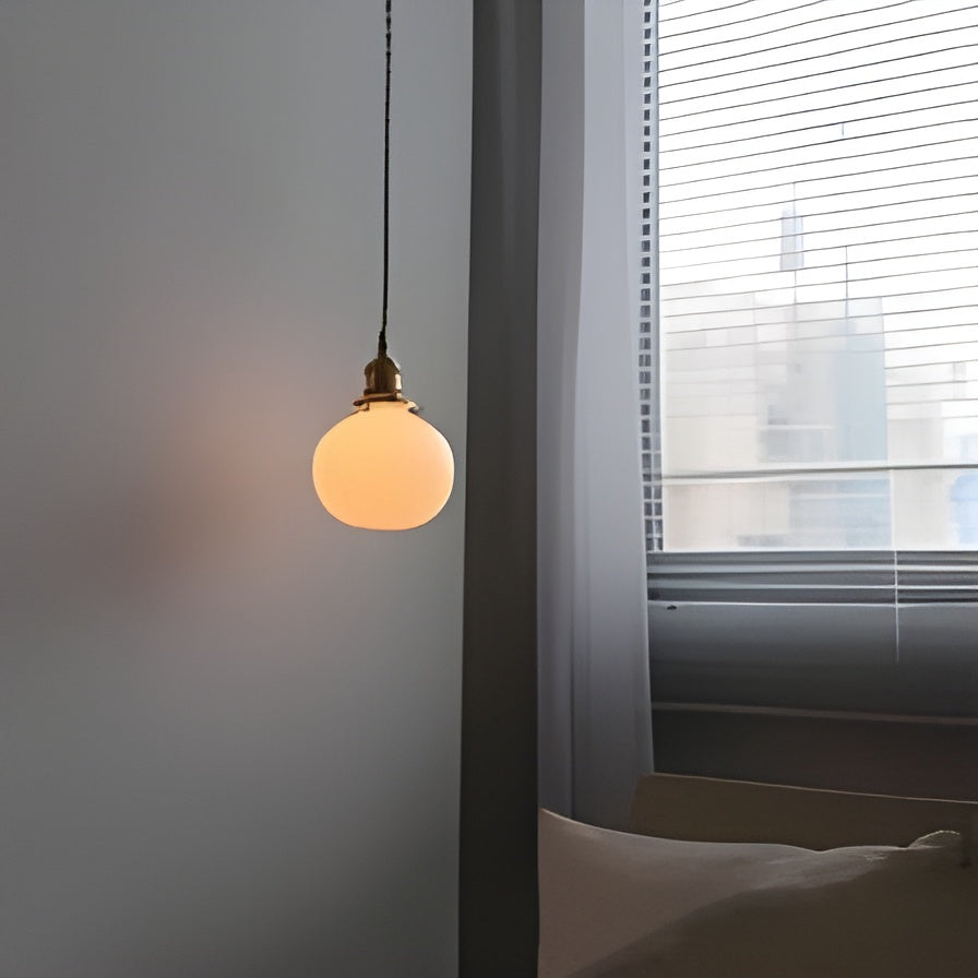 HarmonyGlow Light - Vintage-Keramik-Glas-Pendelleuchte