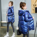 Amilia | Kuschelige & warme Winterjacke mit Kapuze in Blau