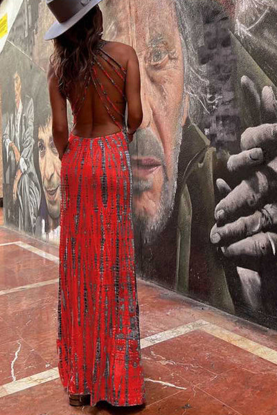Branwen - Verführerisches rückenfreies Maxikleid