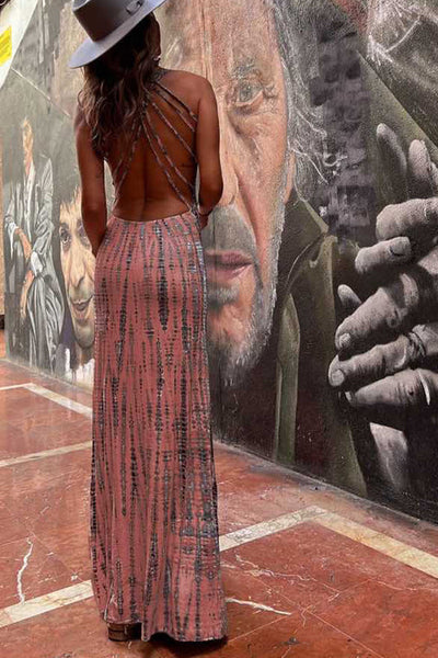 Branwen - Verführerisches rückenfreies Maxikleid