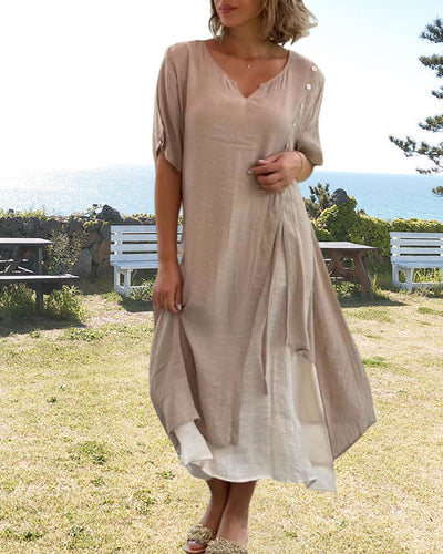 Bethan - Extravagantes Patchwork-Schnürkleid