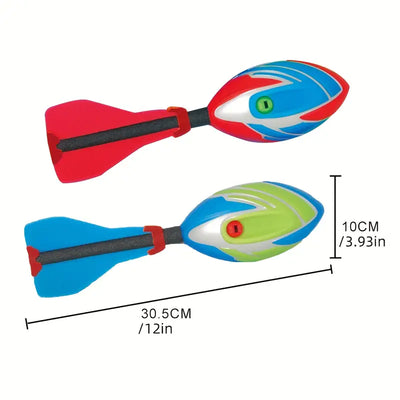 Pfeifender Schaumstoff-Raketenball – PU-Wurfspielzeug mit Soundeffekten und EPE-Schwanz für Spiele über weite Distanzen