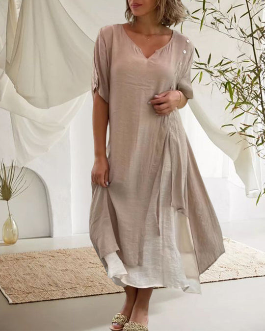 Bethan - Extravagantes Patchwork-Schnürkleid