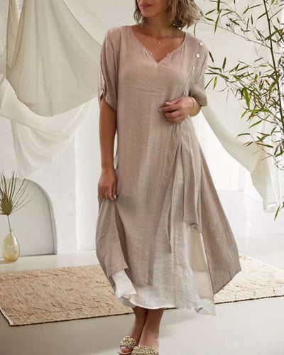 Bethan - Extravagantes Patchwork-Schnürkleid