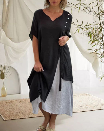 Bethan - Extravagantes Patchwork-Schnürkleid