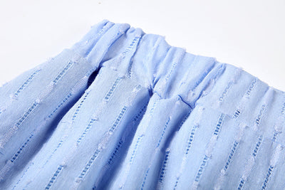 Leichter Zweiteiler aus Baumwollmix – Oversize Bluse & Shorts für Damen