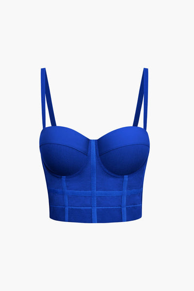 Ida | Figurbetontes Bustier-Top mit Bügel-Cups und transparenter Mesh-Struktur