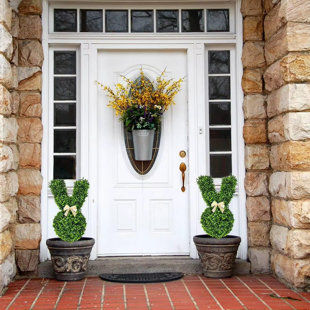 BunnyBloom Decor – Grüner Osterhasen-Topiary-Baum