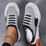 Fara - gestrickte Slip-On-Sneaker in Schwarz