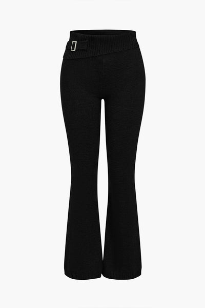 Ava | Strick-Set mit Kapuzenjacke & Schlaghose