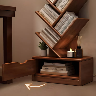 StorySpire Shelf - Vertikales Freistehendes Holz-Bücherregal