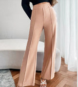 Carey | Lose gerade Hosen in Beige