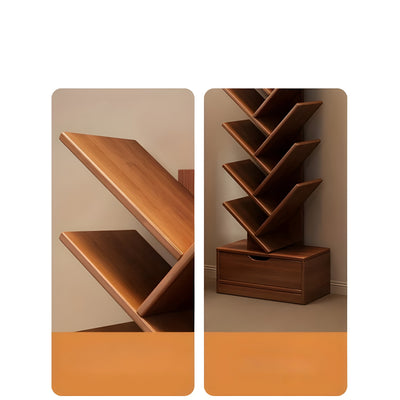 StorySpire Shelf - Vertikales Freistehendes Holz-Bücherregal