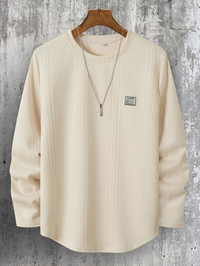 Lyman – Langarm Kapuzenpullover Mit Geometrischem Muster