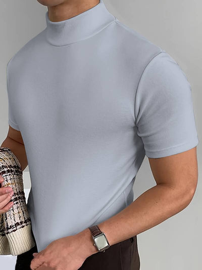 Livio - Herren T-Shirt mit hohem Kragen
