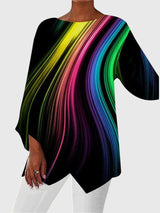 Dorothea | Damen Langarmtop mit Schmetterlingsmuster in Stil 3