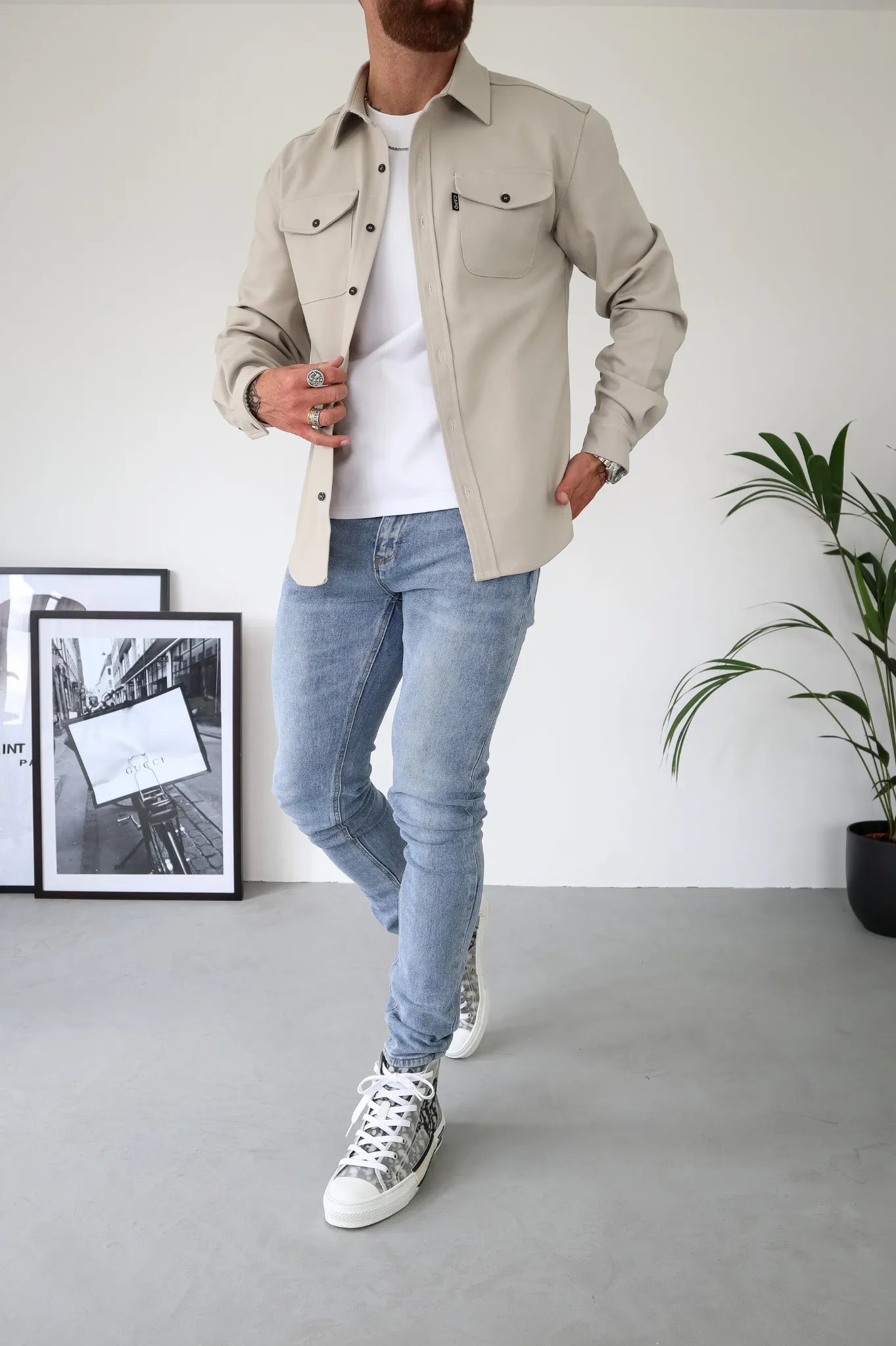 Gabriel - Moderne Flanell-Hemdjacke Herren