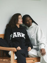 Damen Varsity Sweatshirt in Schwarzer & Grauer Hoodie 2er Set