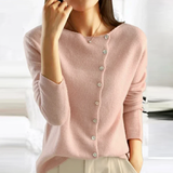 GrößeTobey | Schlichter langärmeliger Pullover in Rosa